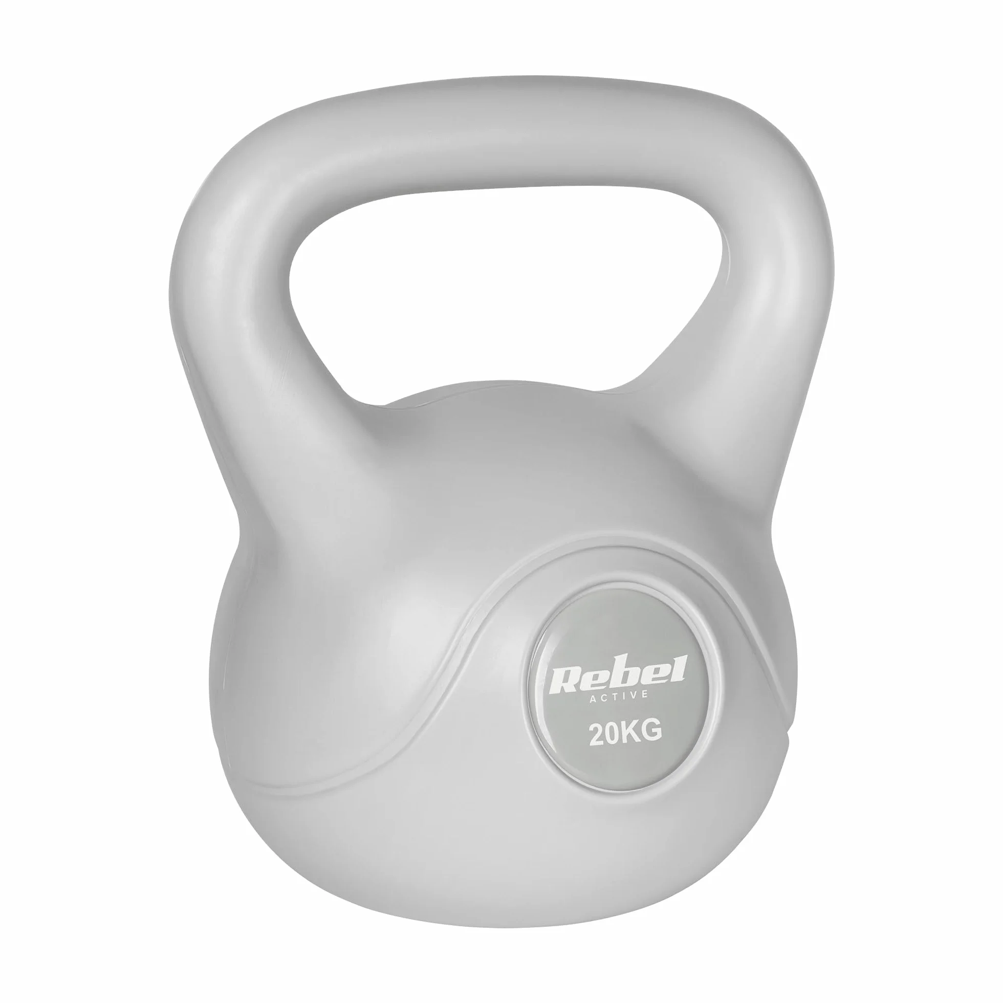 Rebel Electro Kettlebell Bitumiczny 20kg RBA-2322G-20 Szary