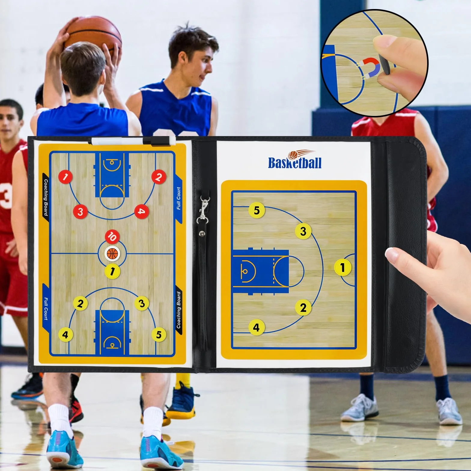 CS COSDDI Koszykówka-Taktikbrett Koszykówka Coaching Board, Koszykówka Magnetyczna Tablica Taktik