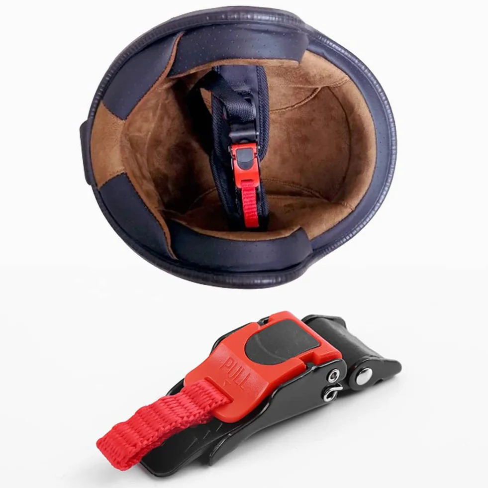 Klamra na kask, klamra do kasku motocyklowego, klips do kasku motocyklowego, aby zachować stabilny i bezpieczny kask podbródkowy podczas jazdy motocyklem lub rowerem-2 szt