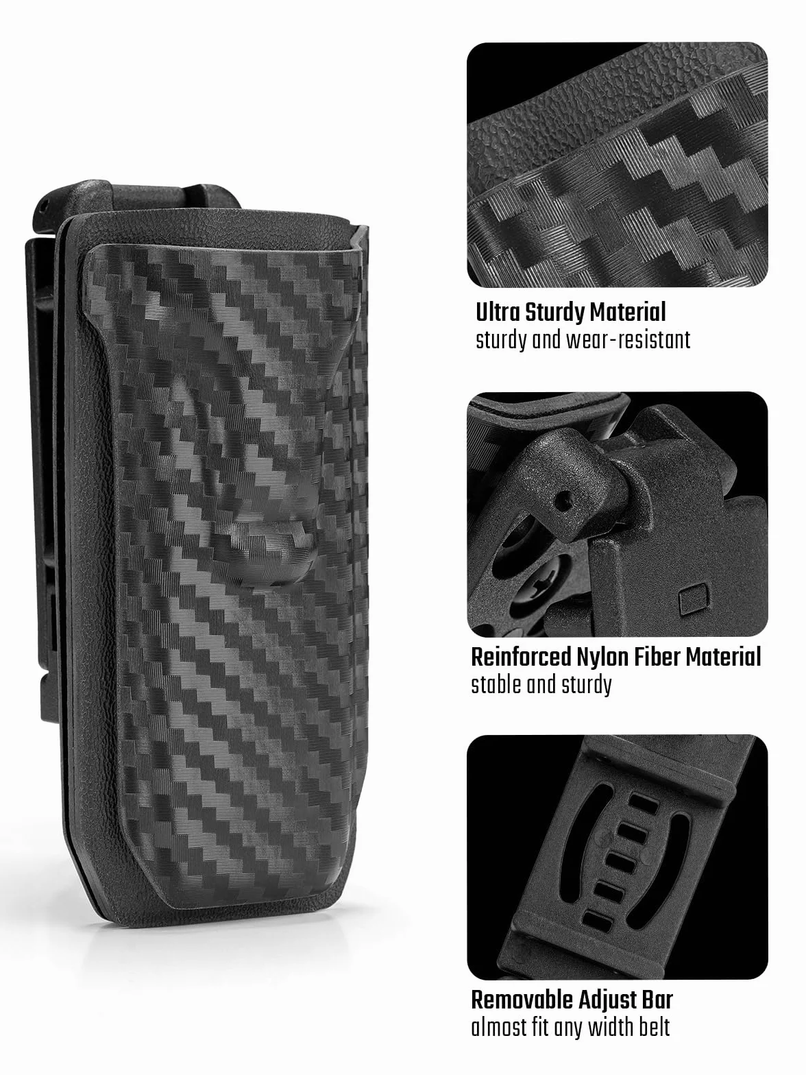 TACTICAL GEEK TX5 etui na latarkę NITECORE EDC27, torba na latarkę LED, etui na pasek, latarkę, osłona z klipsem na pasek z tyłu do paska, szybki dostęp do latarki