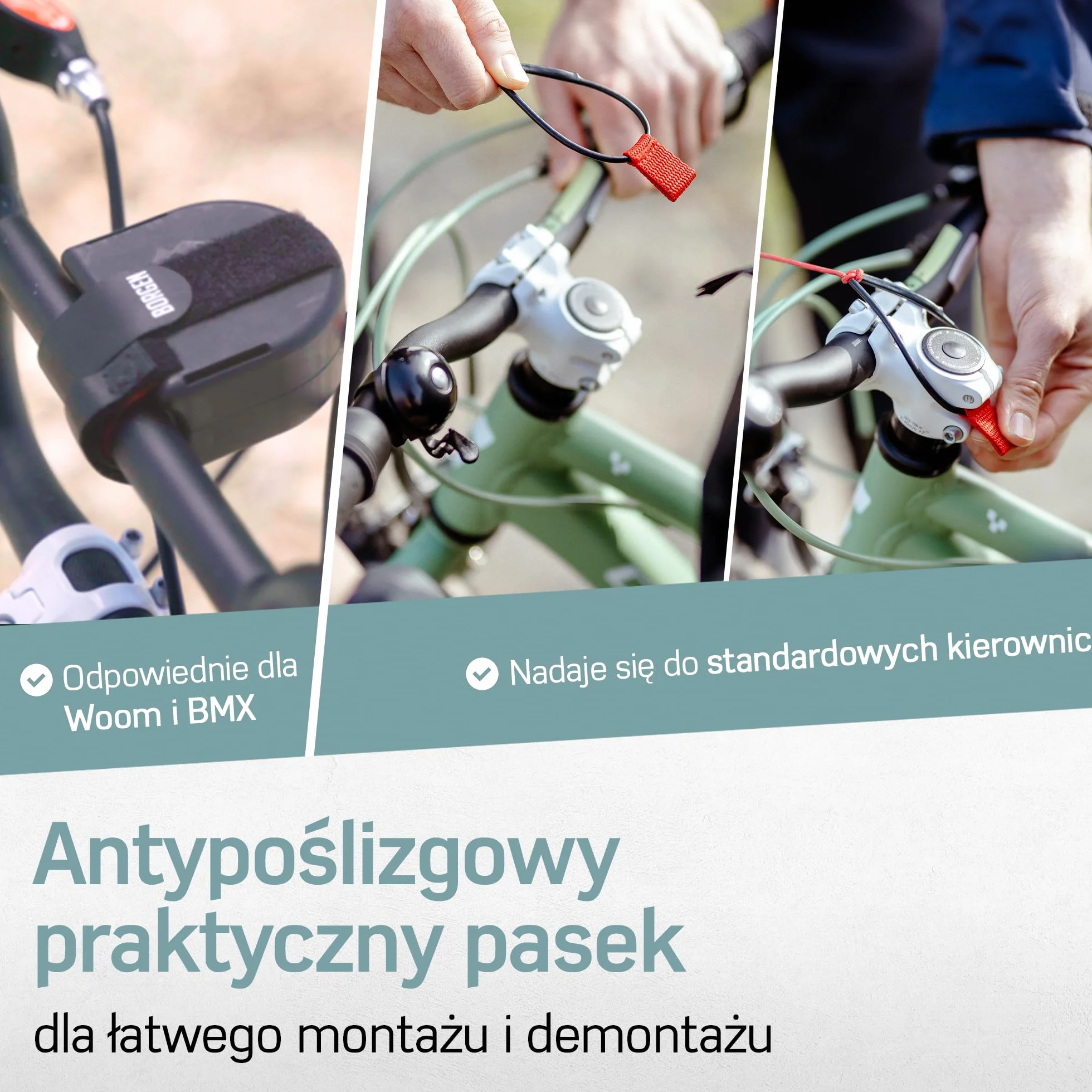 Borgen Lina holownicza do rowerów dla dzieci i dorosłych, Bezpieczne i Łatwe Łączenie i Rozłączanie, Nadaje się dla Woom, Udźwig do 120 kg, Uniwersalnie Pasująca.