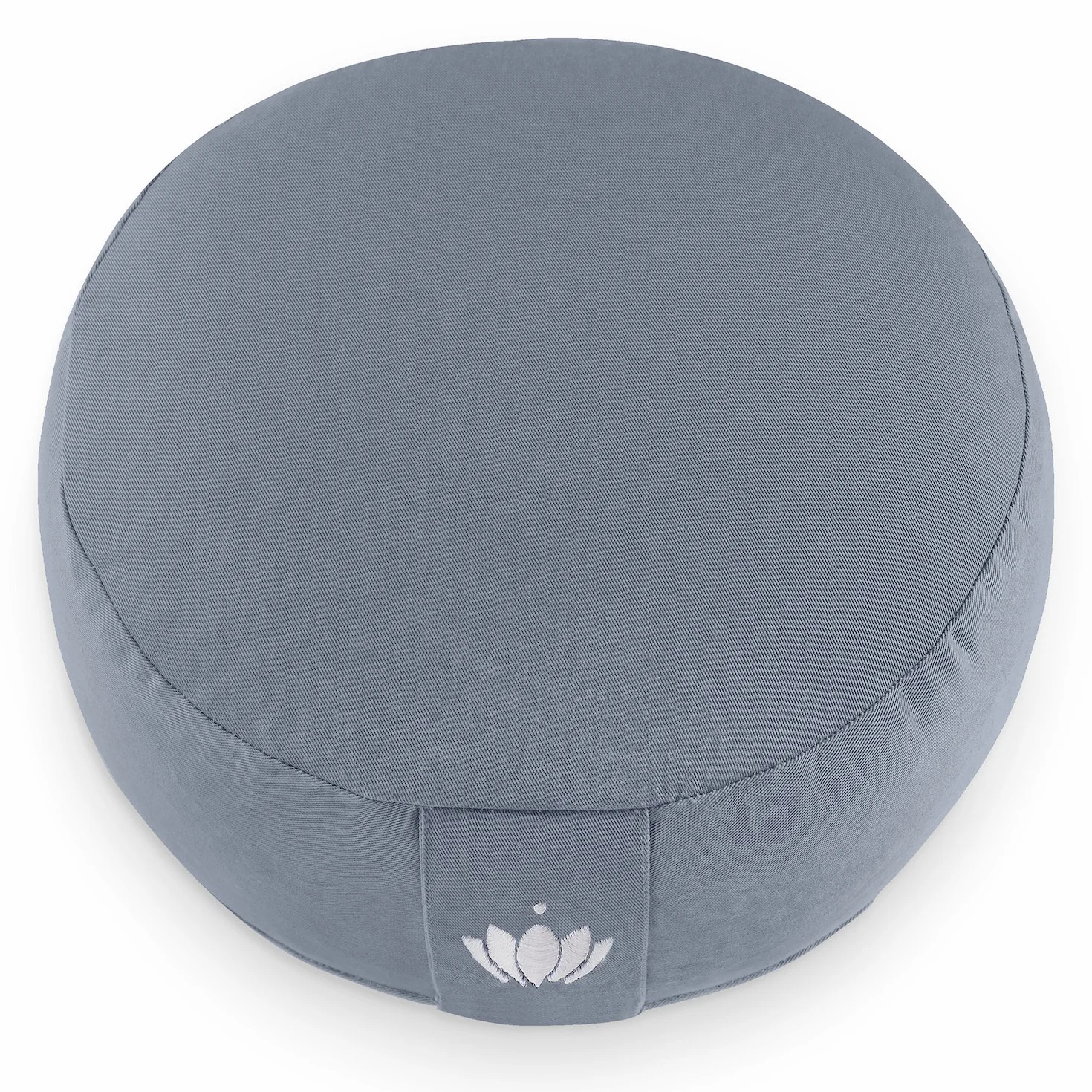 Lotuscrafts Poduszka do medytacji Yoga Lotus - Wysokość 15 cm - Wypełnienie orkiszowe - Pokrycie z nadającej się do prania bawełny - Okrągłe zafu na podłogę - Medytacja Cushion - Certyfikat Gots