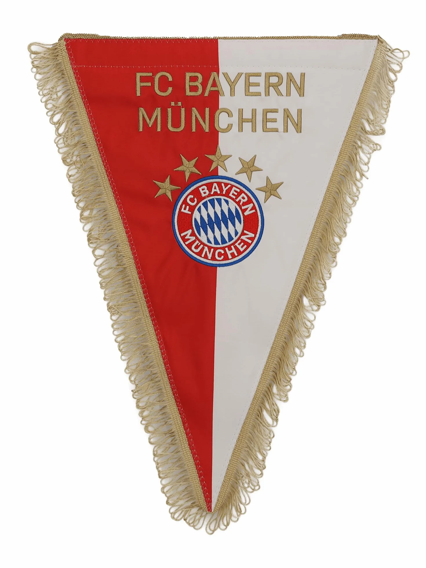 FC Bayern Monachium Sztandar z jedwabiu Czerwony/Biały | Piłka nożna