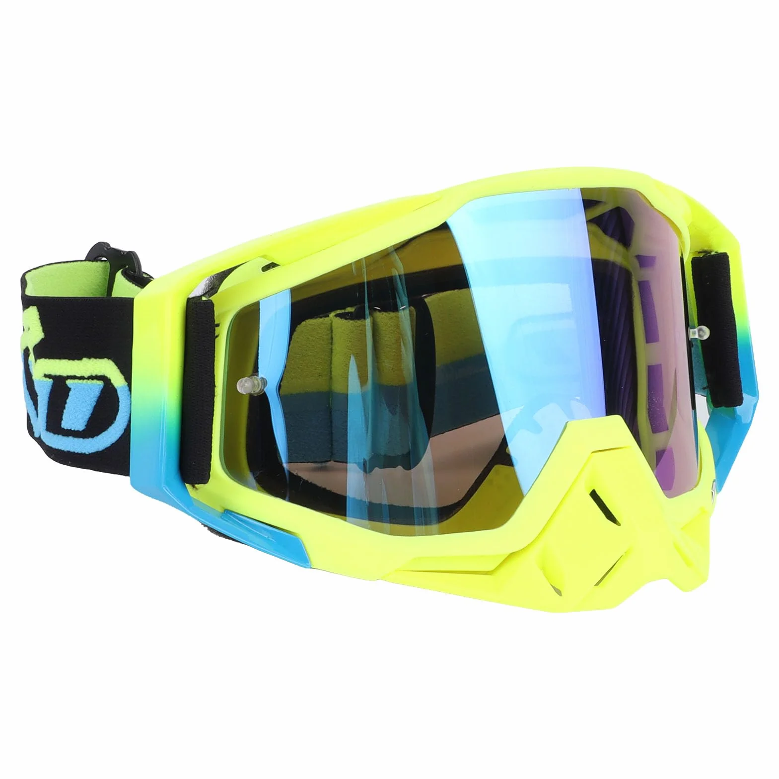 Drfeify Gogle Motocyklowe, Pyłoszczelne, Wiatroszczelne i Chroniące Przed Promieniami UV Gogle Motocrossowe do Jazdy na Nartach, z lekką ramką z TPU i wyściółką z Gąbki o Szerokim Polu