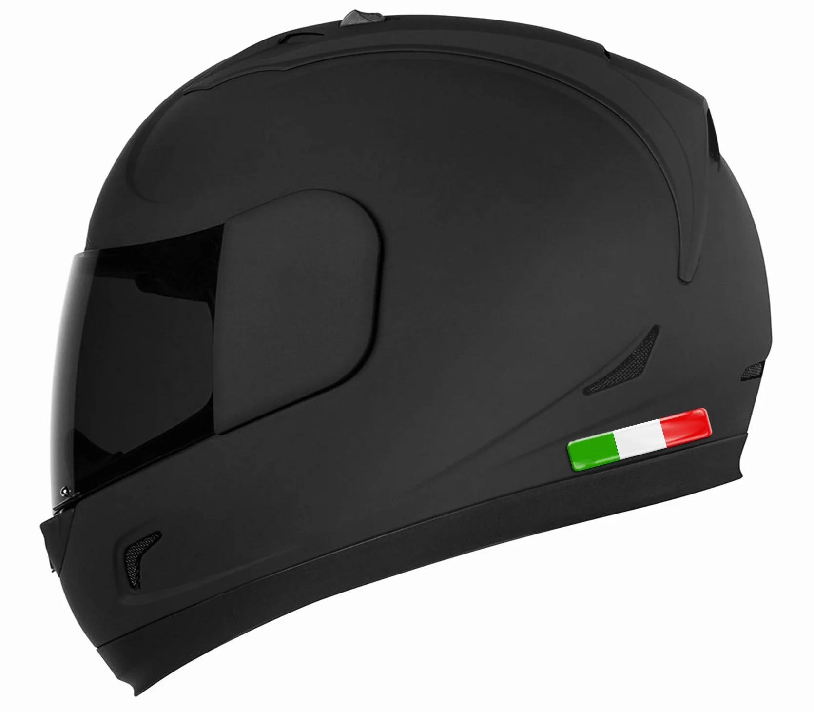 2 x 3D wypukłe silikonowe naklejki kalkomanie Włochy narodowa włoska flaga samochód motocykl kask F 13