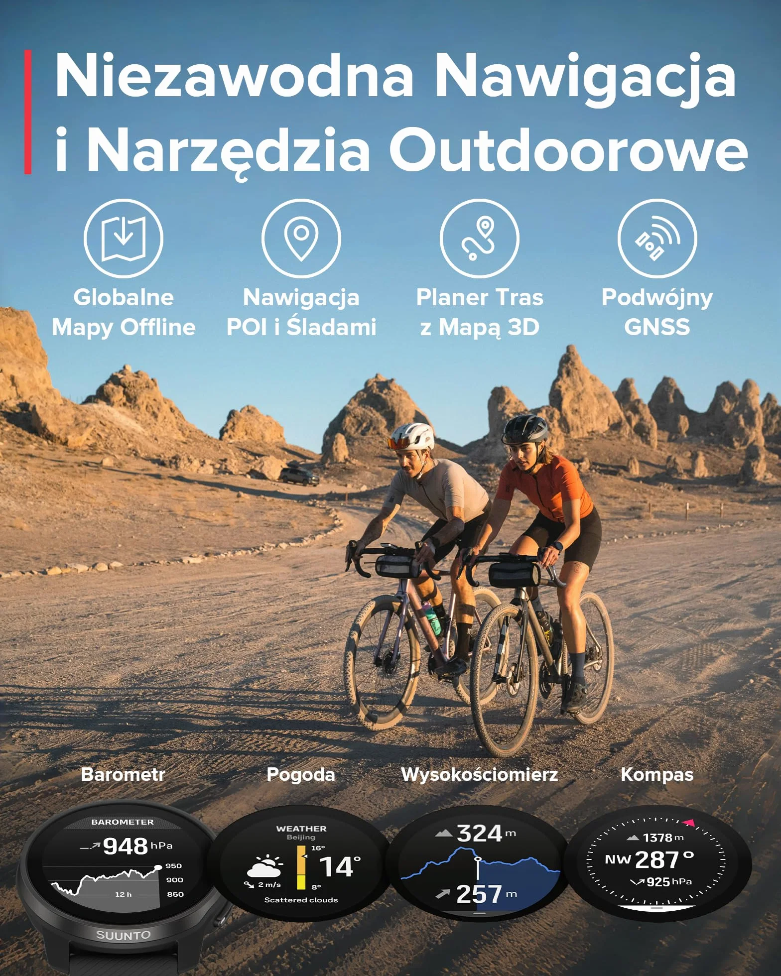 SUUNTO Race S Zegarek Biegowy z Ekranem Dotykowym Amoled, Dwuzakresowy Gps Zegarek Sportowy, Śledzenie Hrv i Snu, Plan Treningowy Oparty na Si, Bezpłatne Mapy Offline, Wodoodporność do 50M