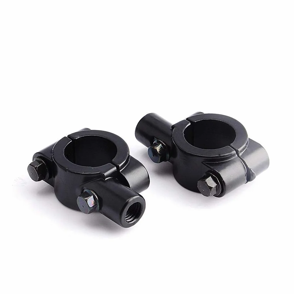 Keenso Kierownica Motocyklowa Wspornik Lusterka 7/8" Uniwersalny 10 mm Uchwyt Aluminiowy