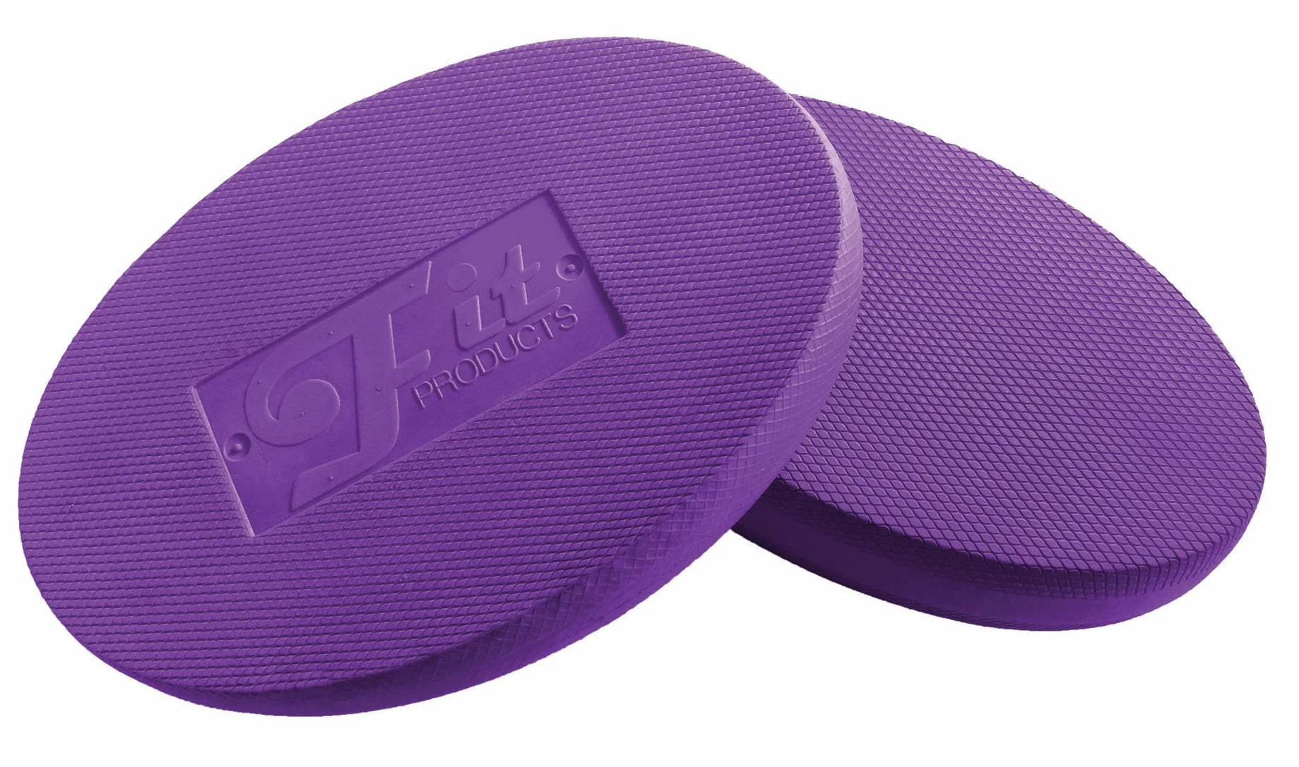 FitProducts Owalne podkładki balansowe: idealne do fizjoterapii, pilatesu, jogi, sztuk walki, równowagi, wytrzymałości/stabilności kręgosłupa/treningu siłowego, rehabilitacji ruchu i wielu innych! (fioletowe)