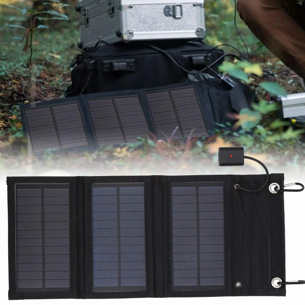 Panel energii słonecznej, panel ładujący odporny na utlenianie panel słoneczny składany pakiet, odporny na zużycie wodoodporny na zewnątrz wędrówki do turystyki