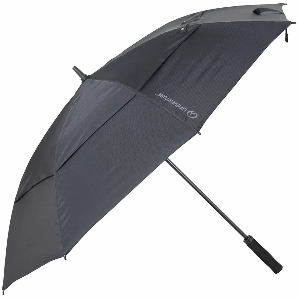 Lifeventure 152 cm automatycznie otwierany parasol golfowy bardzo duży z wytrzymałym baldachimem Ripstop wentylowany wiatroszczelny wodoodporny parasol