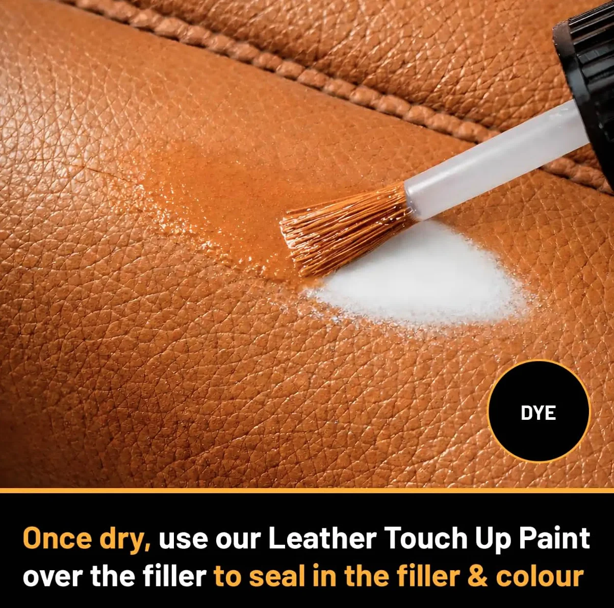 Scratch Doctor Leather Filler Repair Compound Fill Holes Pęknięcia Zadrapania Na Skórzane Meble Foteliki Samochodowe Buty i Torby (Czarny, 10 ml)
