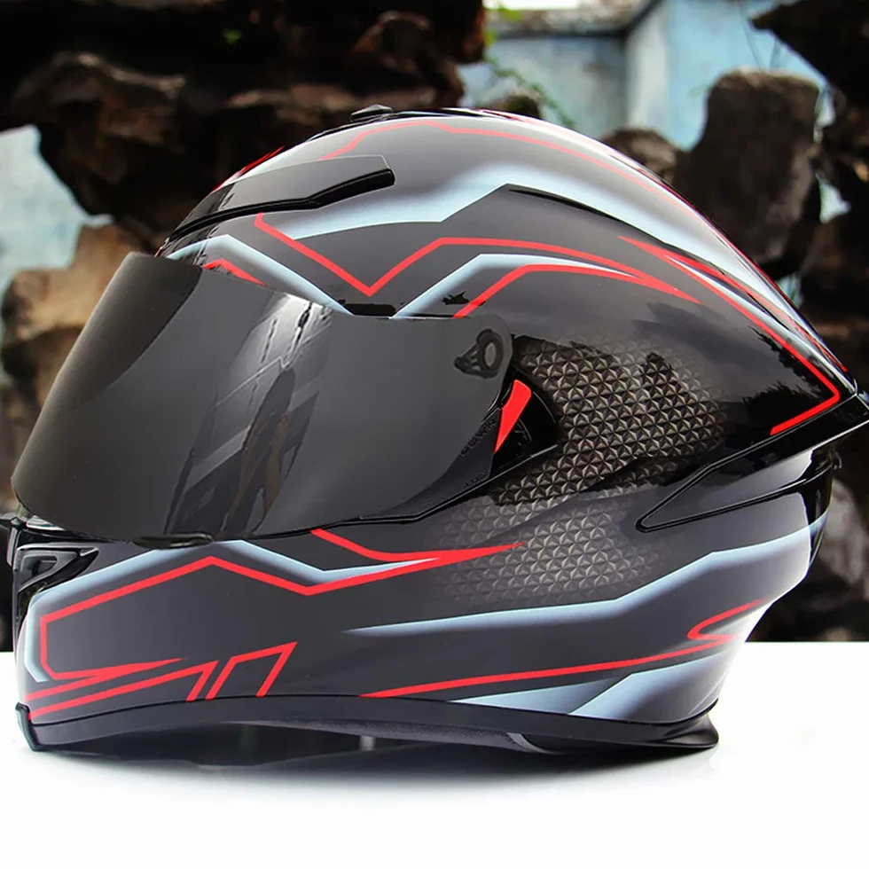 Shkalacar Przyłbica kasku motocyklowego chroniąca przed wiatrem, wymiana wizjera kasku kompatybilna z AGV K1 K3SV K5