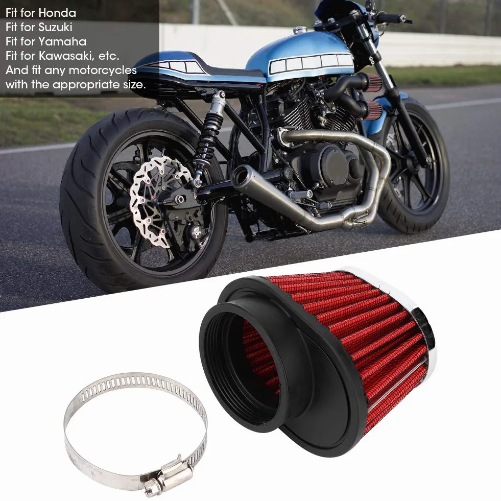 Filtr Powietrza do Motocykla, Filtr Wlotu Powietrza do Motocykla, Filtr Powietrza do Silnika z Grzybkiem, Akcesoria do Filtra Pasujące do Hondy (55MM)