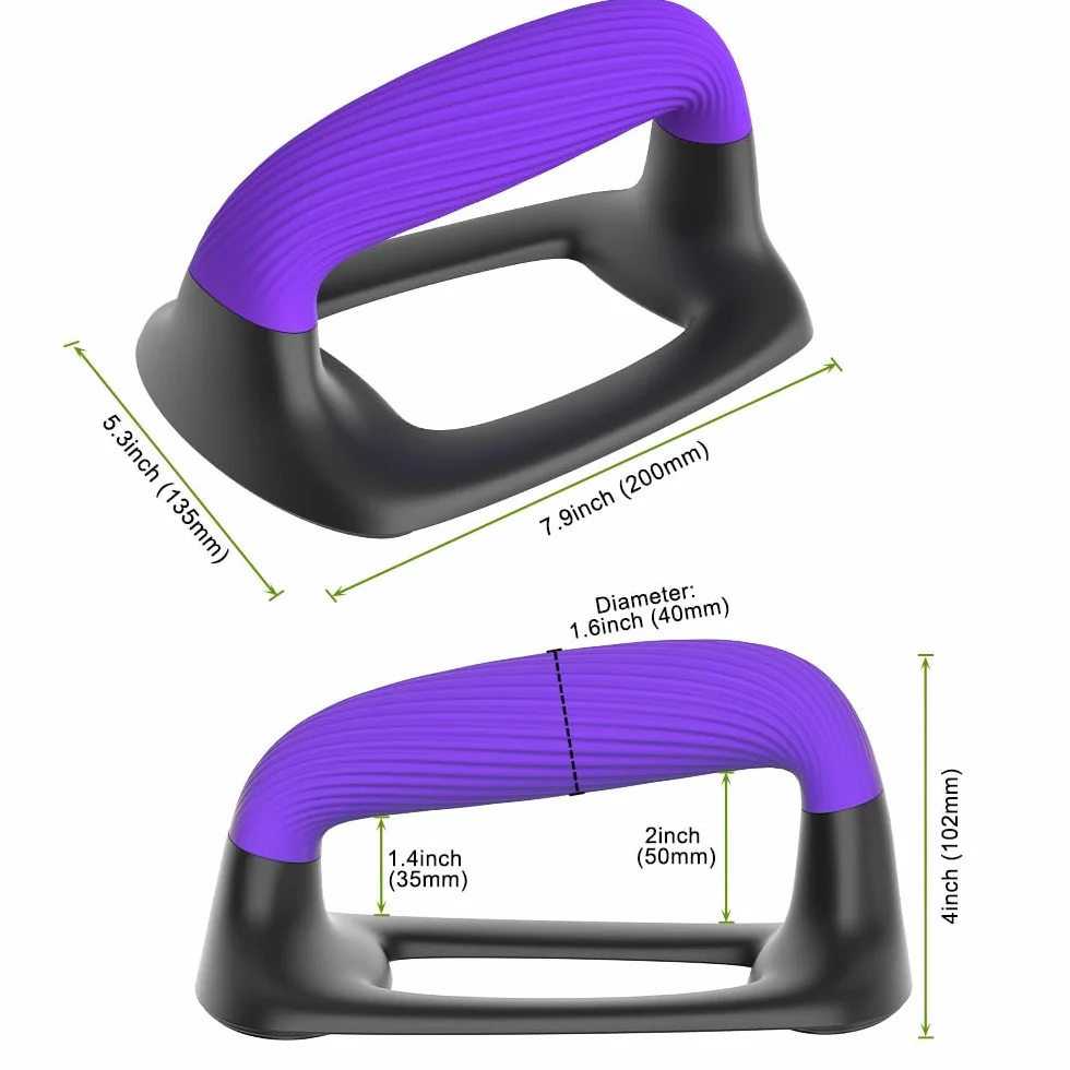 Drążki push-up – ergonomiczne uchwyty pushup do treningu siłowego na podłodze, antypoślizgowe stojaki push-up z miękkim uchwytem, drążki do pompek do treningu w domu, na siłownię