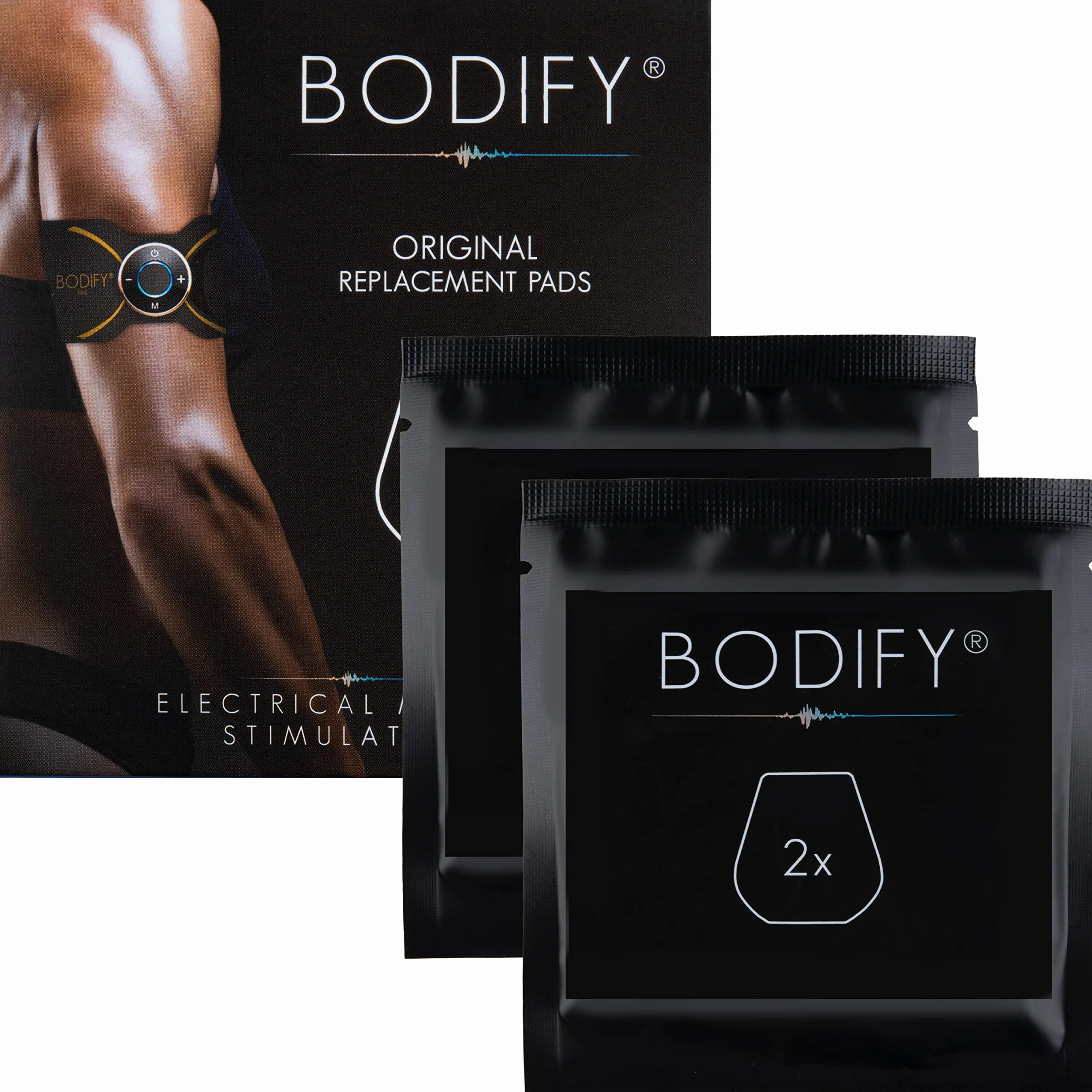 Bodify Oryginalne wkładki zastępcze zestaw 2 (bez kontrolera) do treningu ramion i nóg EMS Pro – trenażer mięśni dla mężczyzn i kobiet