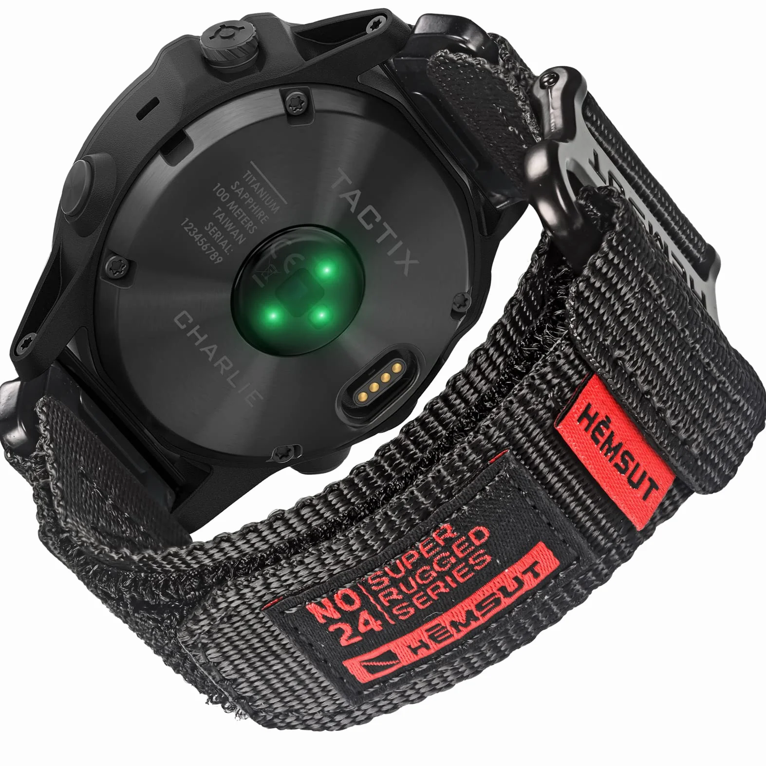 Nylonowy pasek typu loop, zapinany na rzep, dopasowany do zegarków Garmin, wojskowy pasek sportowy do zegarka Fenix, Forerunner, Approach, MARQ, Quatix serii D2, zapasowy pasek dla mężczyzn
