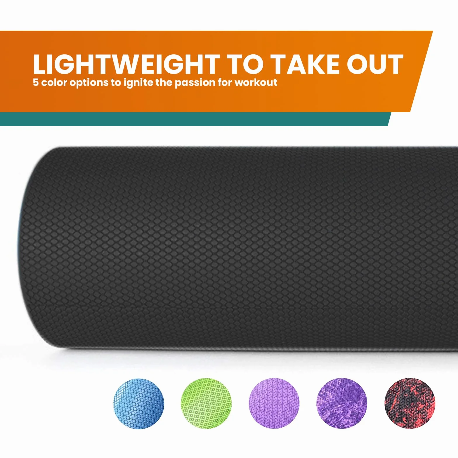 Maximo Fitness Wałek do masażu powięzi kręgosłupa i pleców, nóg, ramion (45 x 15 cm) – średnio twardy wałek do masażu, do jogi, pilatesu, regeneracji po uprawianiu sportu