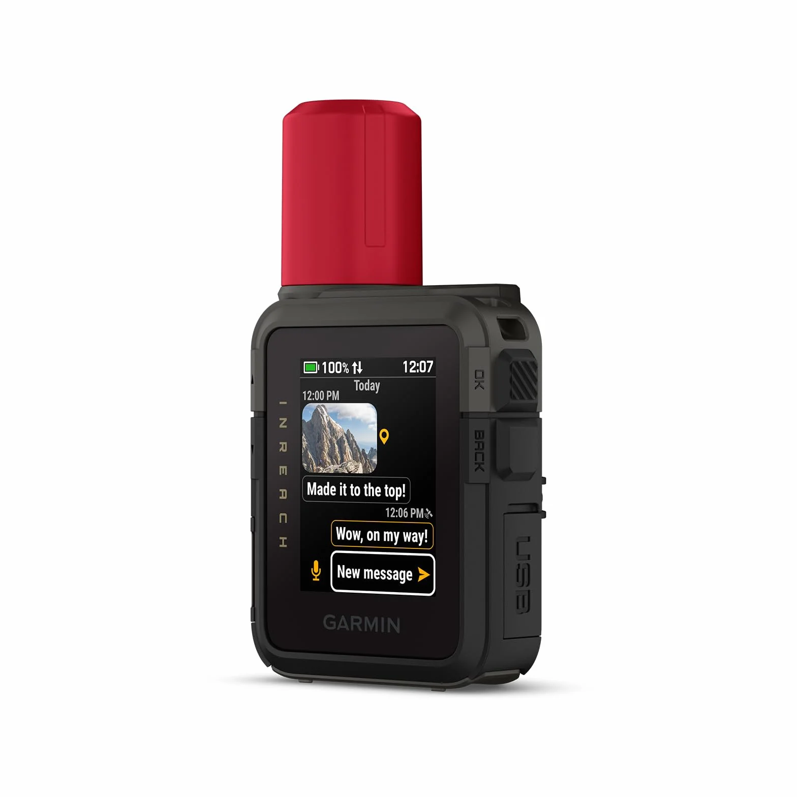 Garmin inReach Mini 3 Plus Lekki Komunikator Satelitarny GPS SOS, Ekran Dotykowy LCD 1,9", Żywotność Baterii 350 Godzin