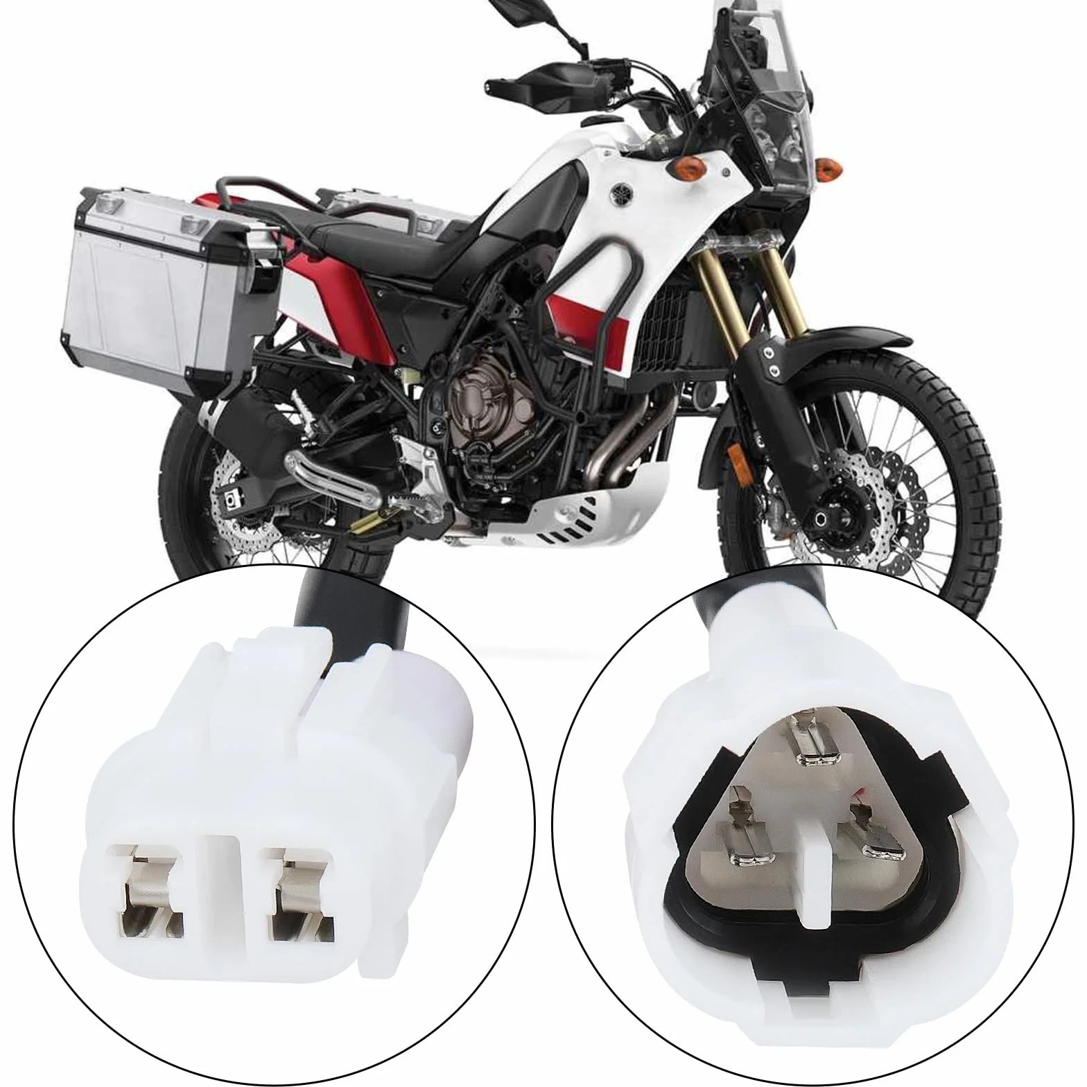 EMSea Zestaw Przedłużaczy Super Power z Przewodami 18AWG Ładowarka USB Świetlne Uchwyty Ogrzewane Kompatybilne z Yamaha Kompatybilne z Tenere 700
