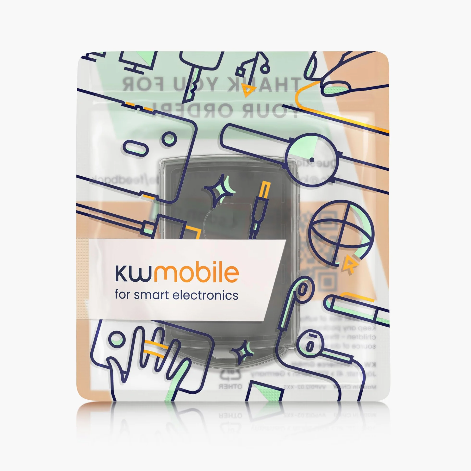 kwmobile Etui na kluczyk samochodowy kompatybilne z Volvo 4-przyciskowym kluczykiem samochodowym Keyless Go - Etui na kluczyk - Miękka obudowa TPU - Czarne/Przezroczyste
