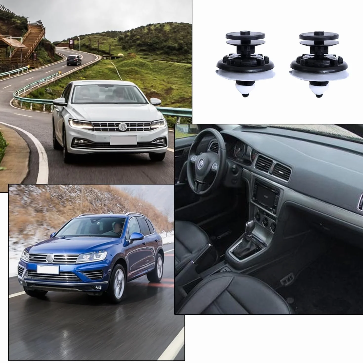 Zapasowe klipsy do drzwi samochodowych 6Q0868243 50267052, 7L6868243, zestaw 50 sztuk, kompatybilne z T5 T6, Golf i Polo