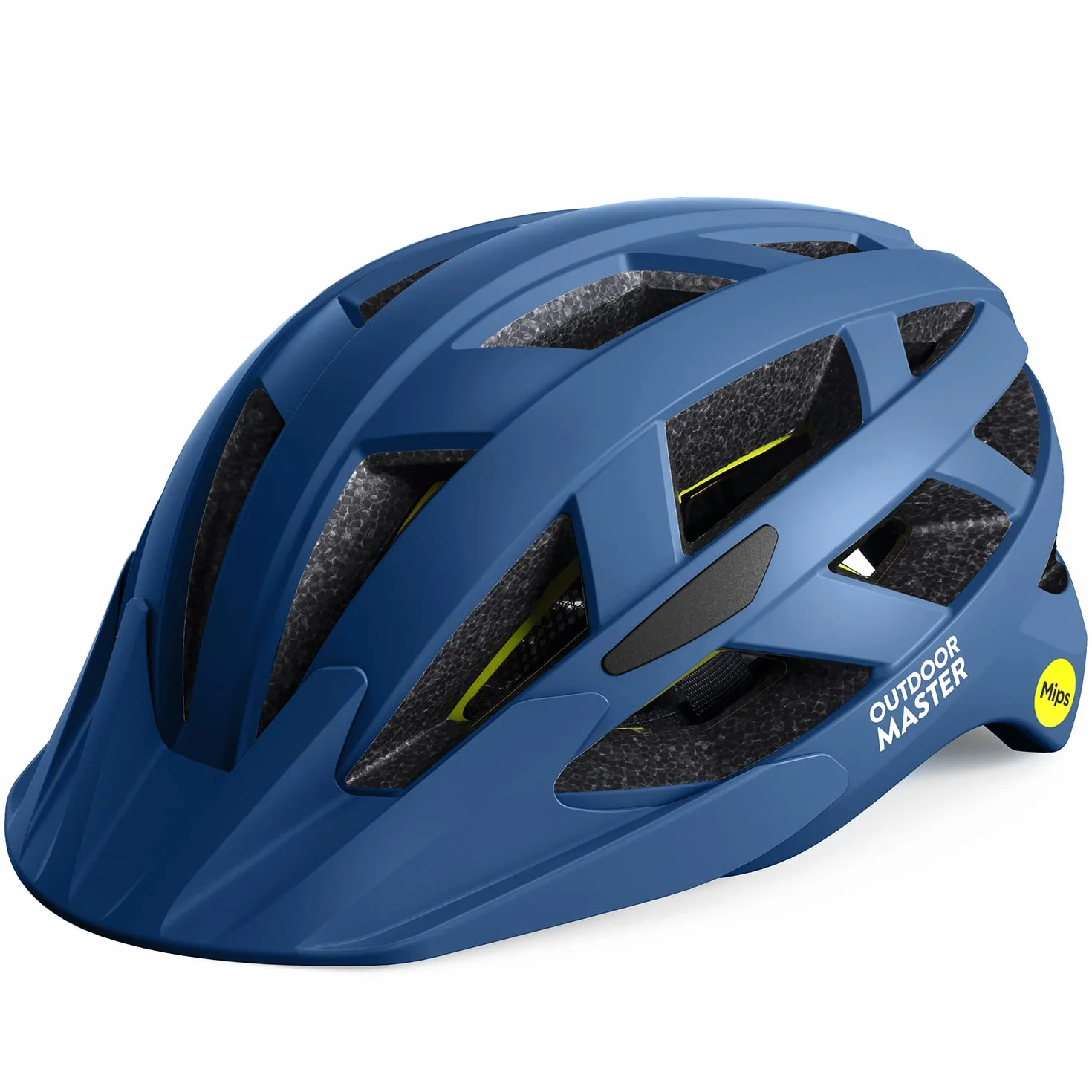 OutdoorMaster Kask rowerowy MIPS Recreational MIPS, dwie wyjmowane wkładki i wentylacja w wielu środowiskach, kask rowerowy górski, autostrada dla młodzieży i dorosłych