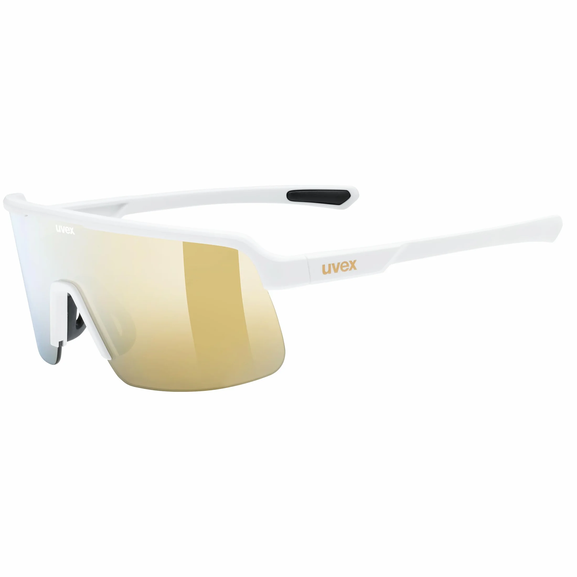 uvex dyrt, okulary sportowe unisex-dorosły, white matt/gold mirror, one size
