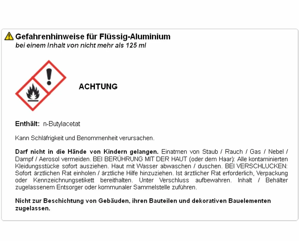 Bindulin Płynne aluminium 60 g – gotowa do użycia masa naprawcza ściany z żywicy syntetycznej – nadaje się do samochodów, samochodów, sportów wodnych, morskich, felg, polowań, modelarstwa – produkt