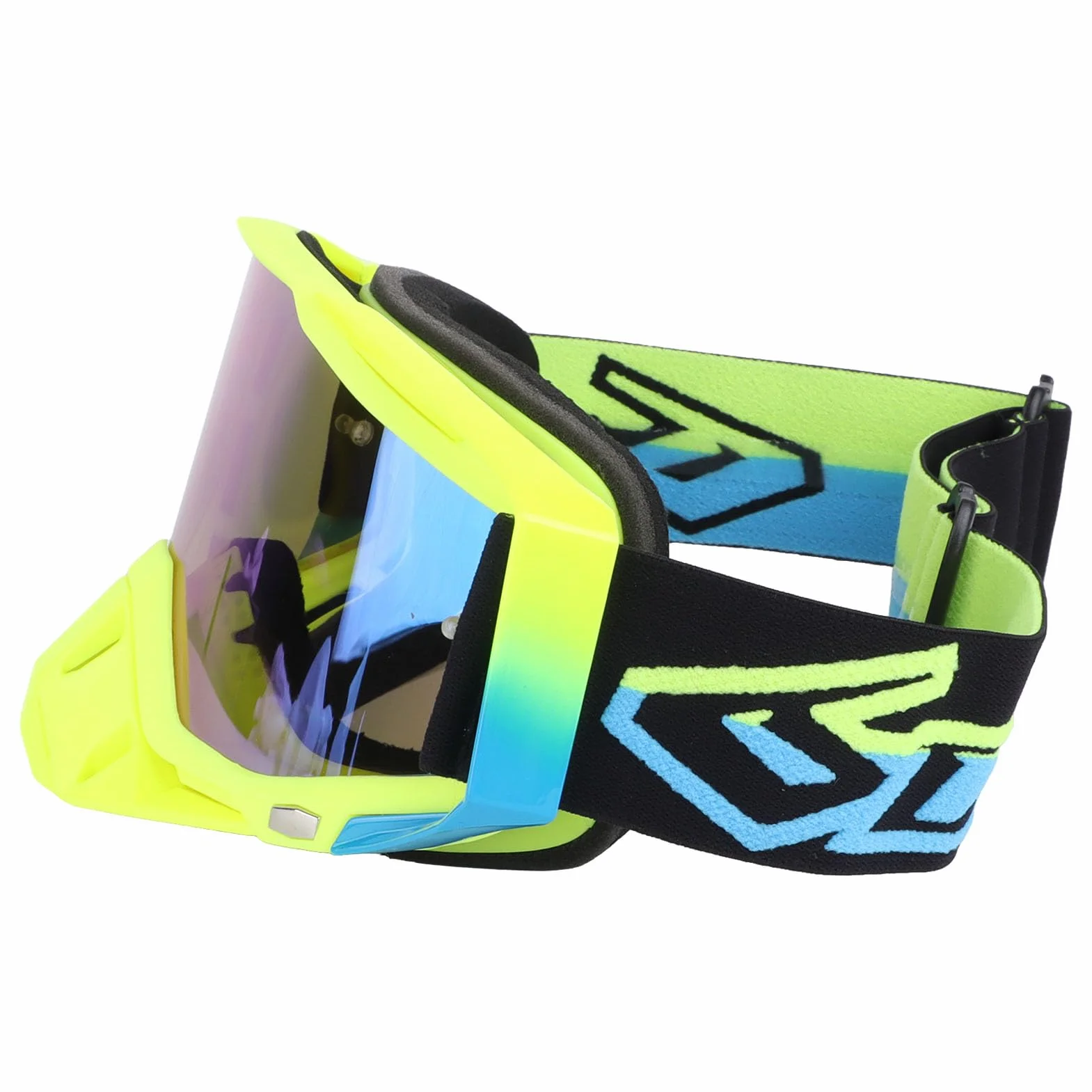 Drfeify Gogle Motocyklowe, Pyłoszczelne, Wiatroszczelne i Chroniące Przed Promieniami UV Gogle Motocrossowe do Jazdy na Nartach, z lekką ramką z TPU i wyściółką z Gąbki o Szerokim Polu