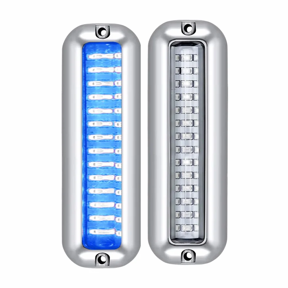 Baceyong 42 LED podwodne światło jachtowe, 42 światła LED, światła nawigacyjne do łodzi rufowej, odpływ światła ryb, pawęży podwodnej, podwodnej łodzi morskiej