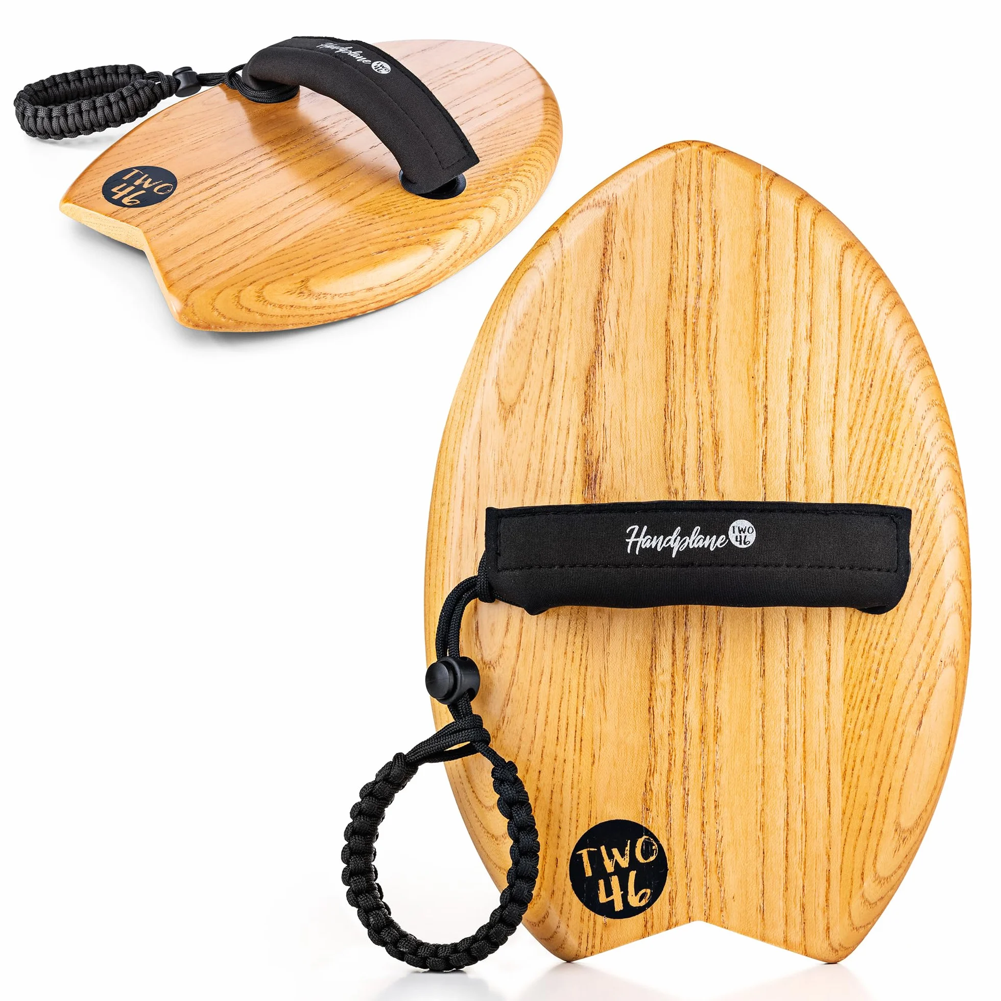Woodsandwaves Deska surfingowa - 1. deska surfingowa to Go | Nowatorska ręka - deska surfingowa z odpornego na pęknięcia twardego drewna (w zestawie torba) | Bodyboard - Surf Trend z Australii dla
