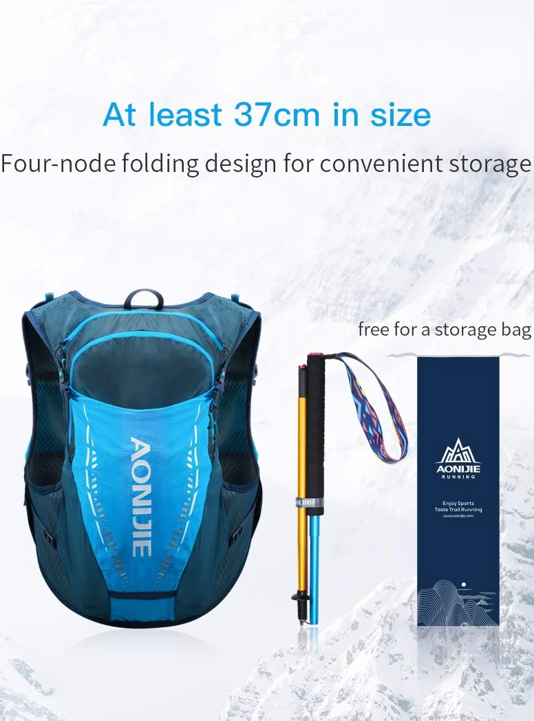 Składane kijki trekkingowe, lekkie kijki trekkingowe z aluminium, regulowane 110/120 cm, ultralekkie, do kijów do biegania