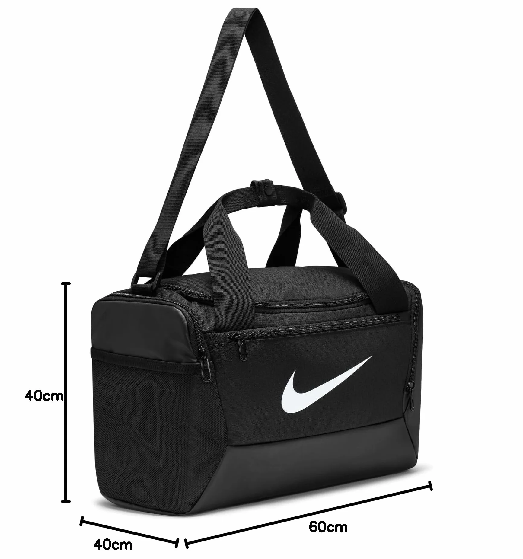 Nike Unisex – torba Brsla dla dorosłych, czarny/biały, rozmiar uniwersalny UE