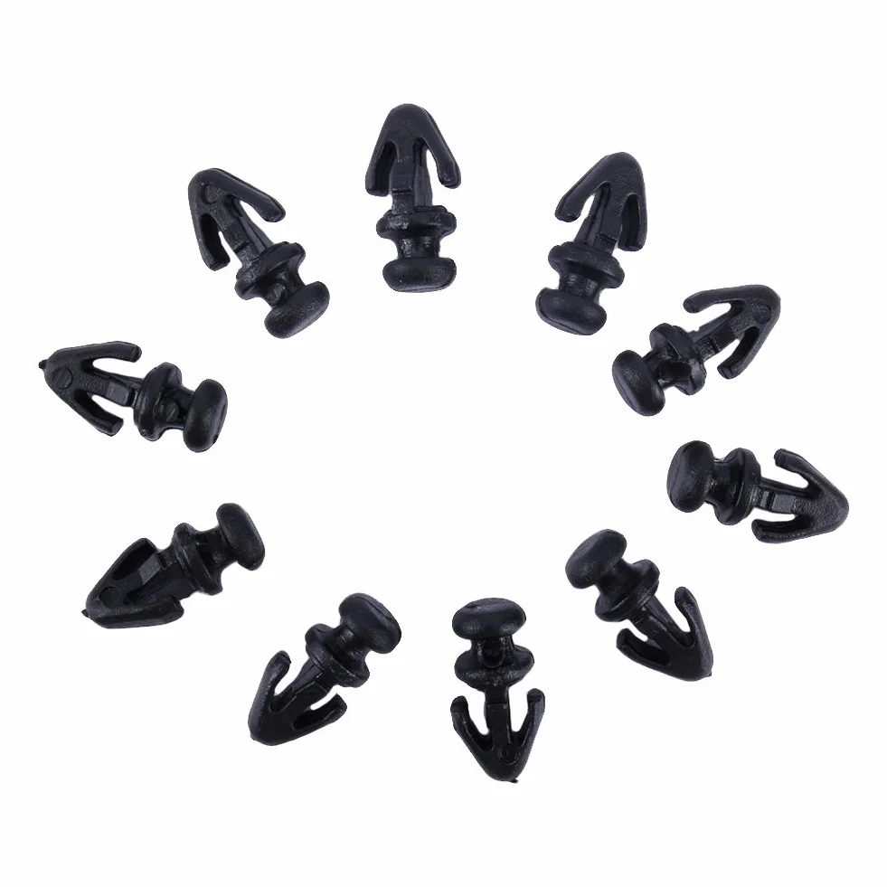 Klips do uszczelki do drzwi samochodu, 10 szt. czarna uszczelka progowa listwa wykończeniowa klips pasuje do modeli Ford Mondeo MK2, MK3 i MK4 1042065