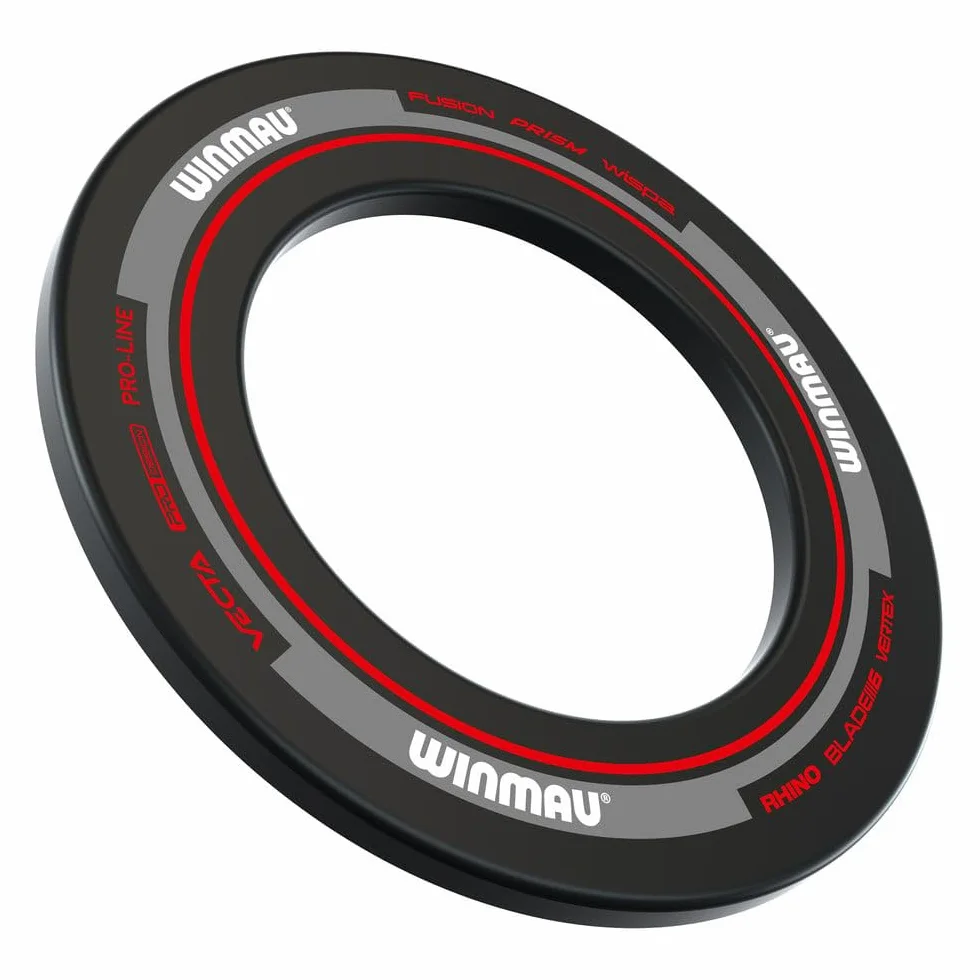 WINMAU Pierścień ochronny do tarczy do darta – Advance czarny, czerwony, biały i zielony Dart Surround