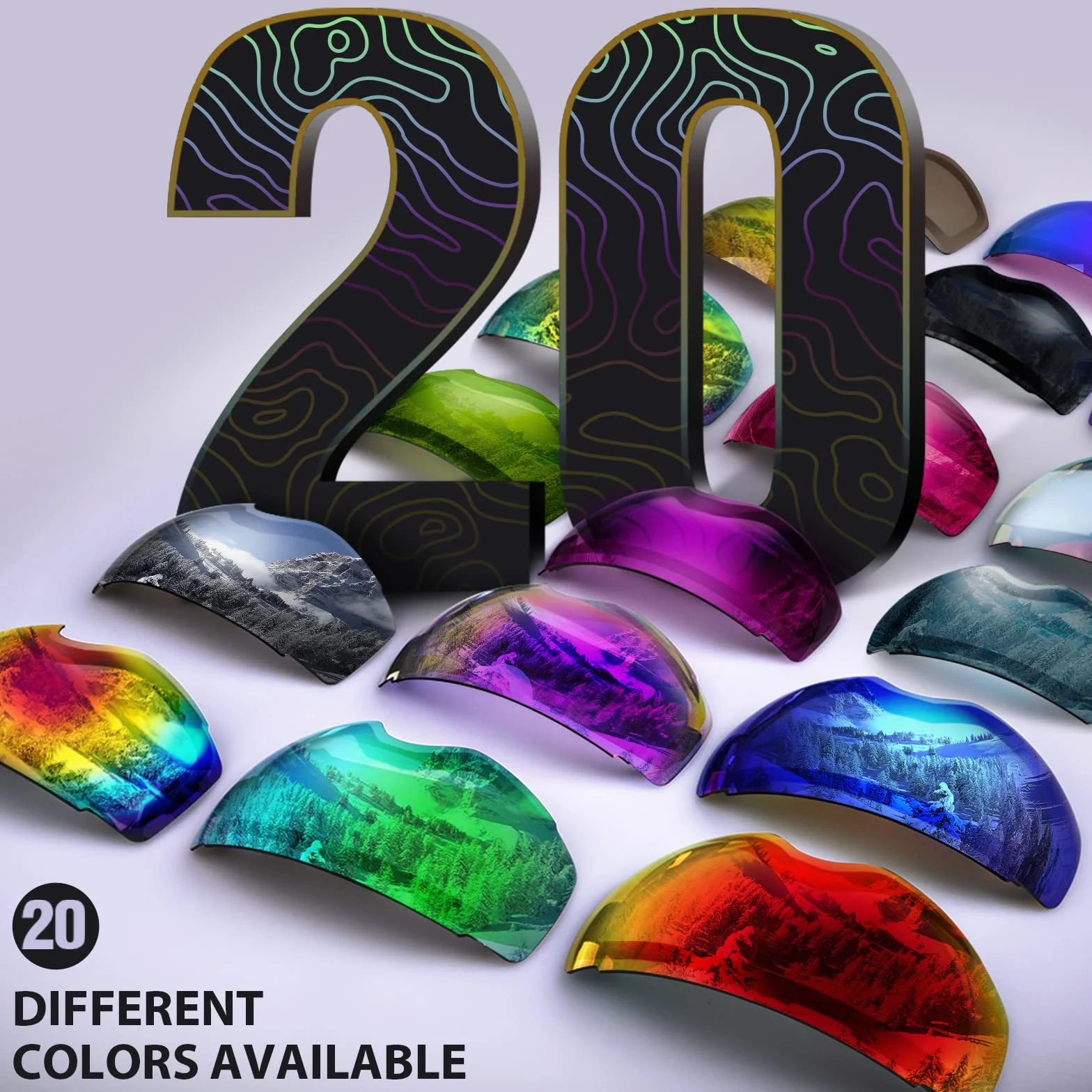 OutdoorMaster Gogle narciarskie PRO - bezramkowe, wymienne soczewki 100% ochrona UV400 Ski Snowboardowe gogle dla mężczyzn, kobiet i młodzieży