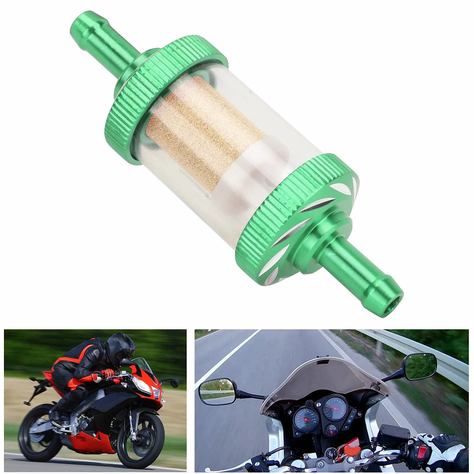 Filtr paliwa motocykla uniwersalny 6 mm