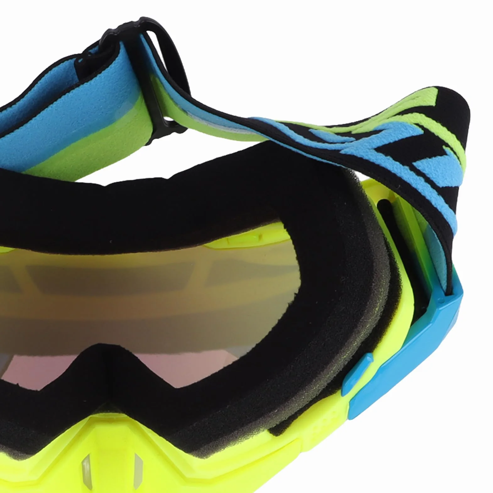 Drfeify Gogle Motocyklowe, Pyłoszczelne, Wiatroszczelne i Chroniące Przed Promieniami UV Gogle Motocrossowe do Jazdy na Nartach, z lekką ramką z TPU i wyściółką z Gąbki o Szerokim Polu