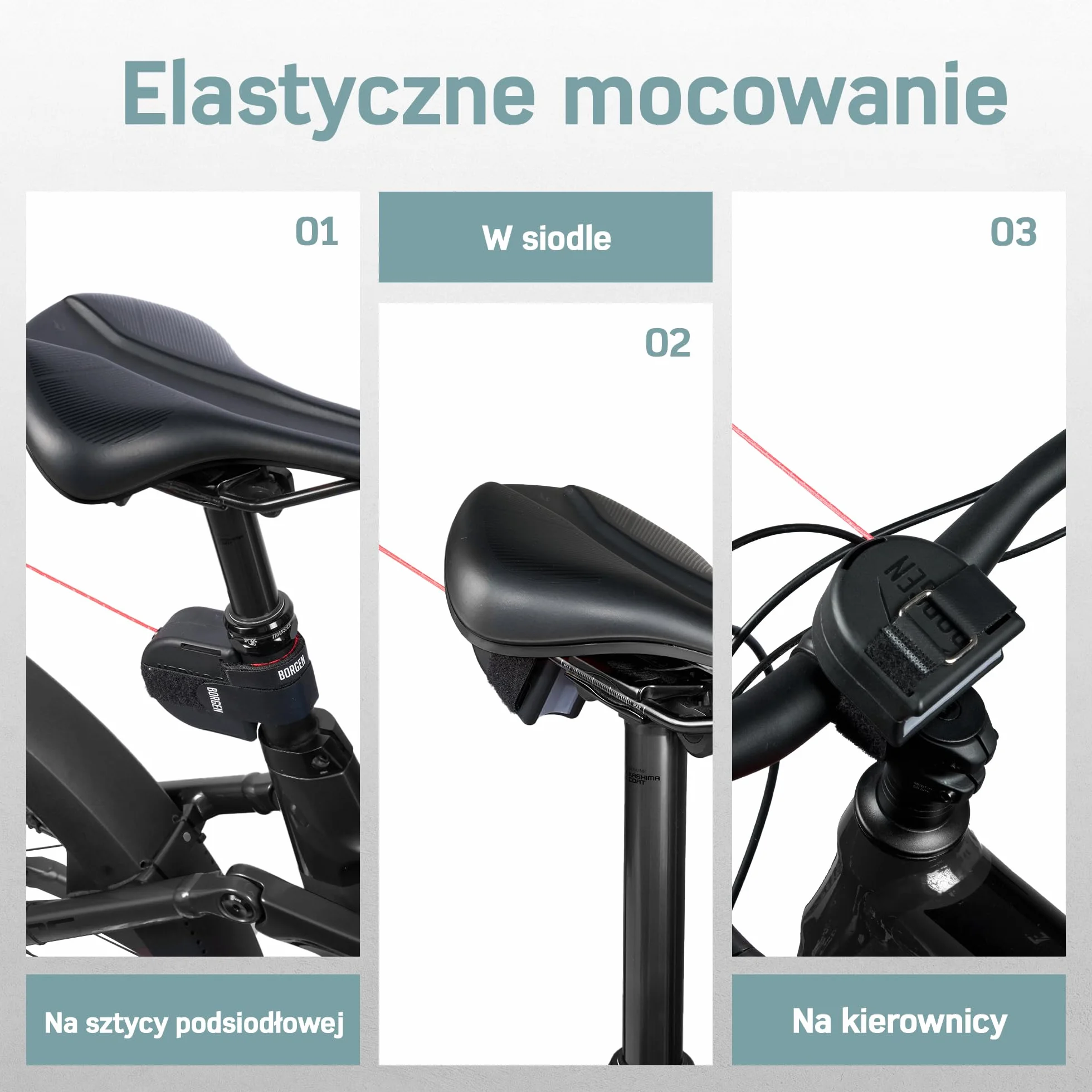Borgen Lina holownicza do rowerów dla dzieci i dorosłych, Bezpieczne i Łatwe Łączenie i Rozłączanie, Nadaje się dla Woom, Udźwig do 120 kg, Uniwersalnie Pasująca.