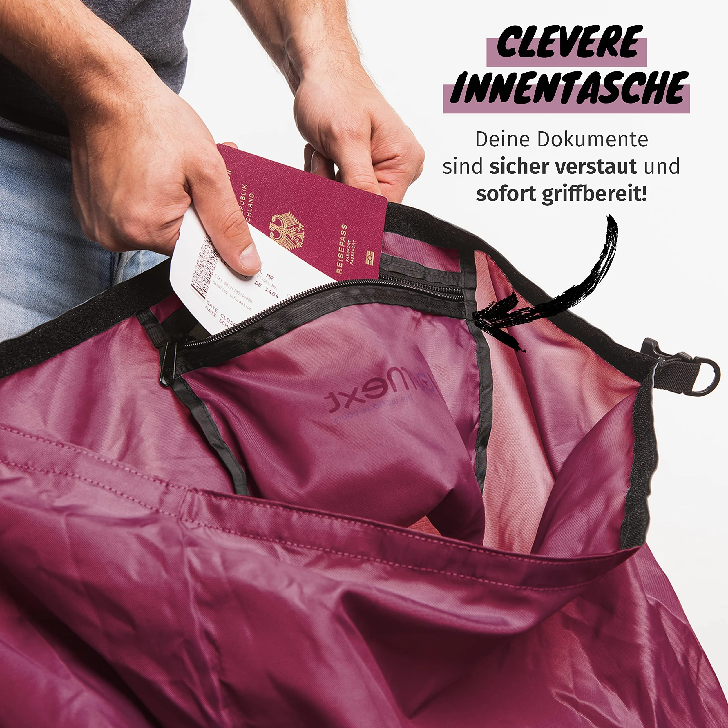 Journext Plecak 2 w 1 Pokrowiec ochronny i ochrona przed deszczem/Flight Cover plecak/plecak Pokrowiec na samolot, pociąg i autobus/torba na lot/plecak ochronny/plecak ochronny