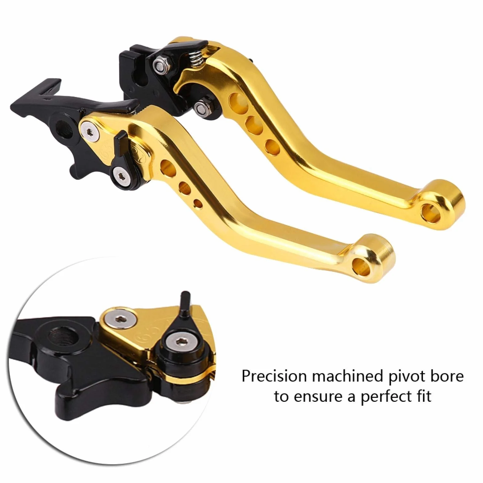 Dźwignia Hamulca Sprzęgła Para 22mm 7/8" CNC Aluminium Uchwyt Dźwigni Hamulca Bębnowego Sprzęgła Motocykla Uniwersalna Dźwignia Hamulca Sprzęgła Z Wyłączeniem YZF R125