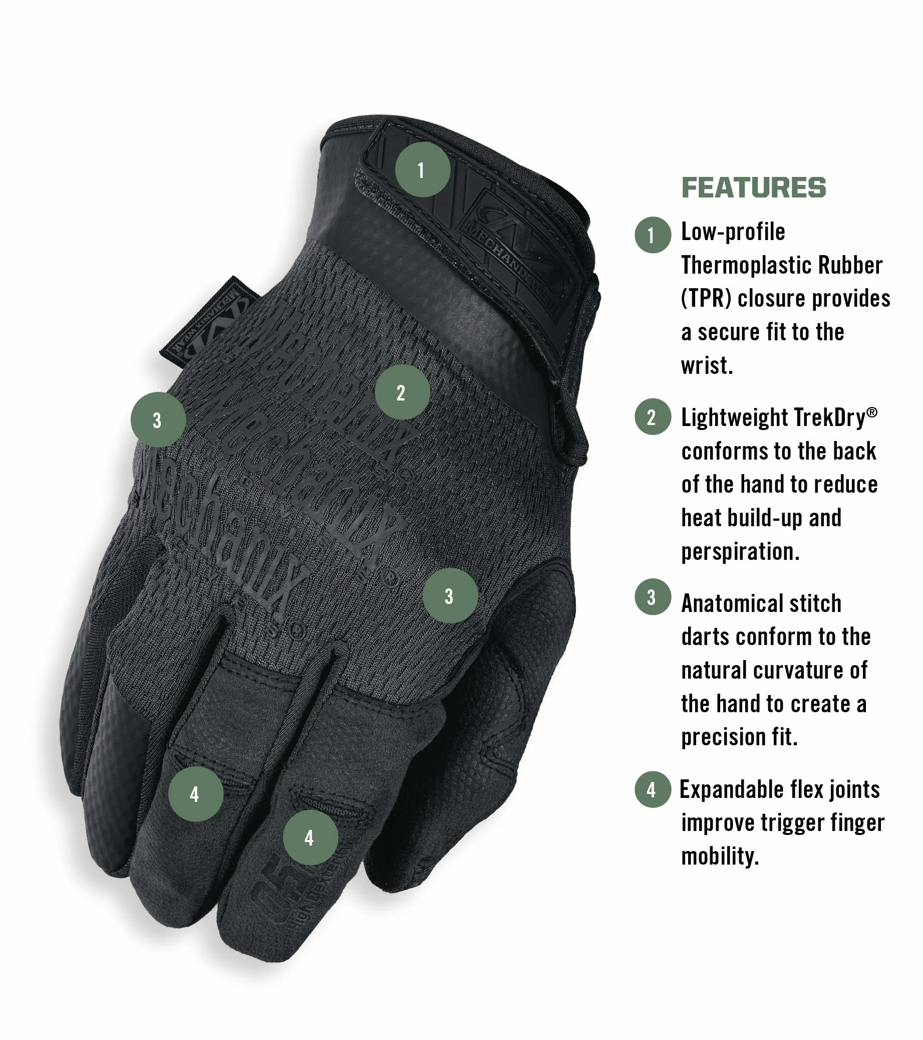 Mechanix Wear Taktyczne rękawice robocze 0,5 mm do airsoftu paintballu