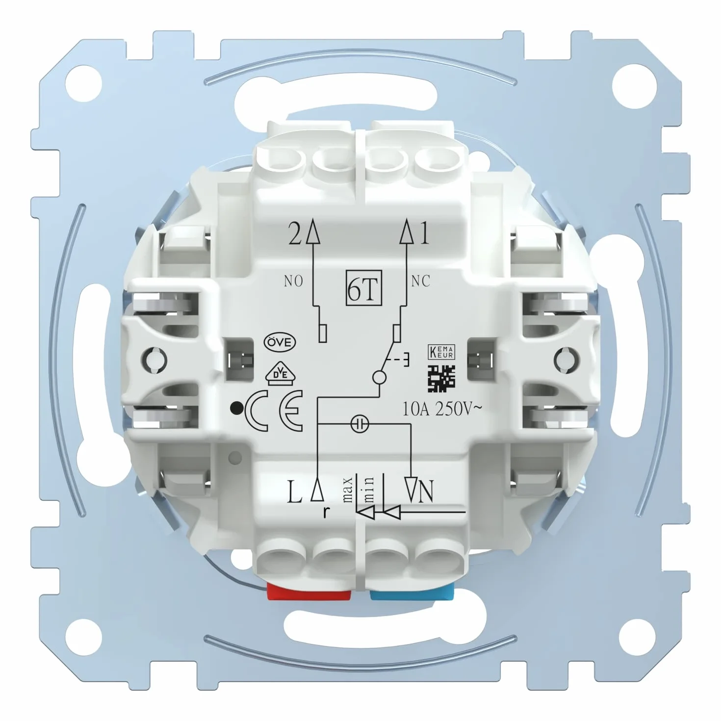 Merten MEG3156-0000 Pushbutton switch 1P Metallico interruttore elettrico