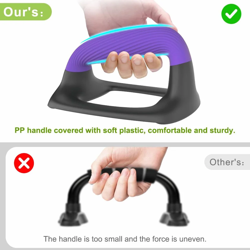Drążki push-up – ergonomiczne uchwyty pushup do treningu siłowego na podłodze, antypoślizgowe stojaki push-up z miękkim uchwytem, drążki do pompek do treningu w domu, na siłownię