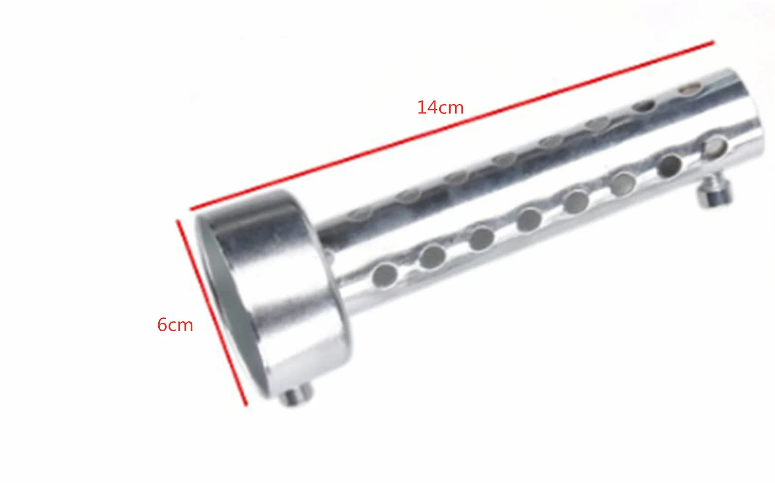 LATRAT Uniwersalna rura wydechowa tłumik 60 mm srebrny do motocykli