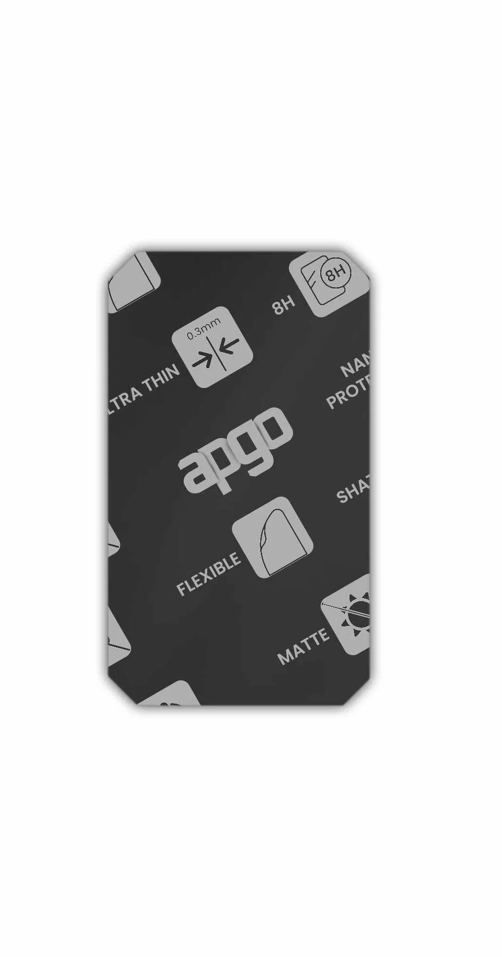 apgo MATTE Hybrid Glass Screen Protector Honda CB125R 2024, szkło hybrydowe matowe