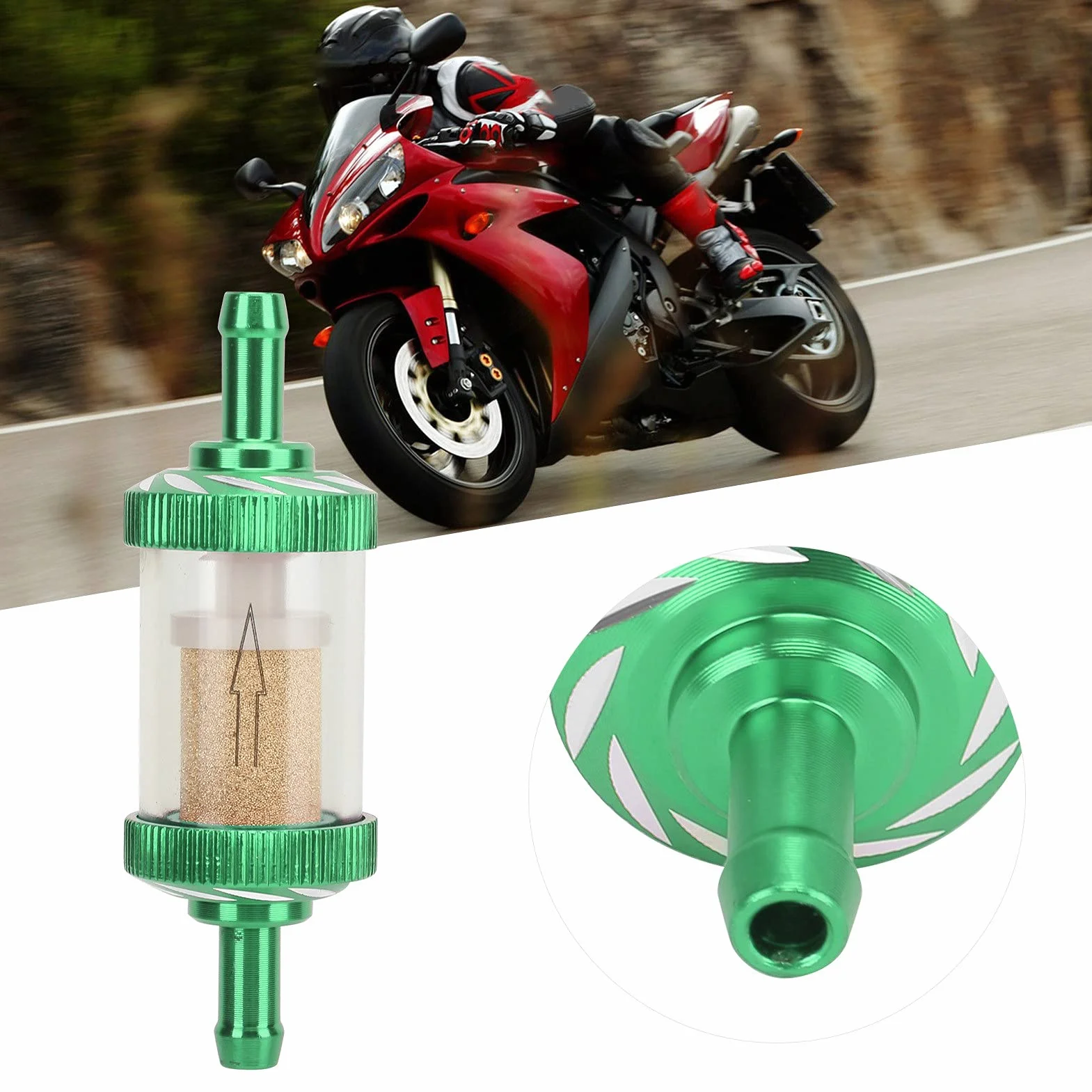 Filtr paliwa motocykla uniwersalny 6 mm
