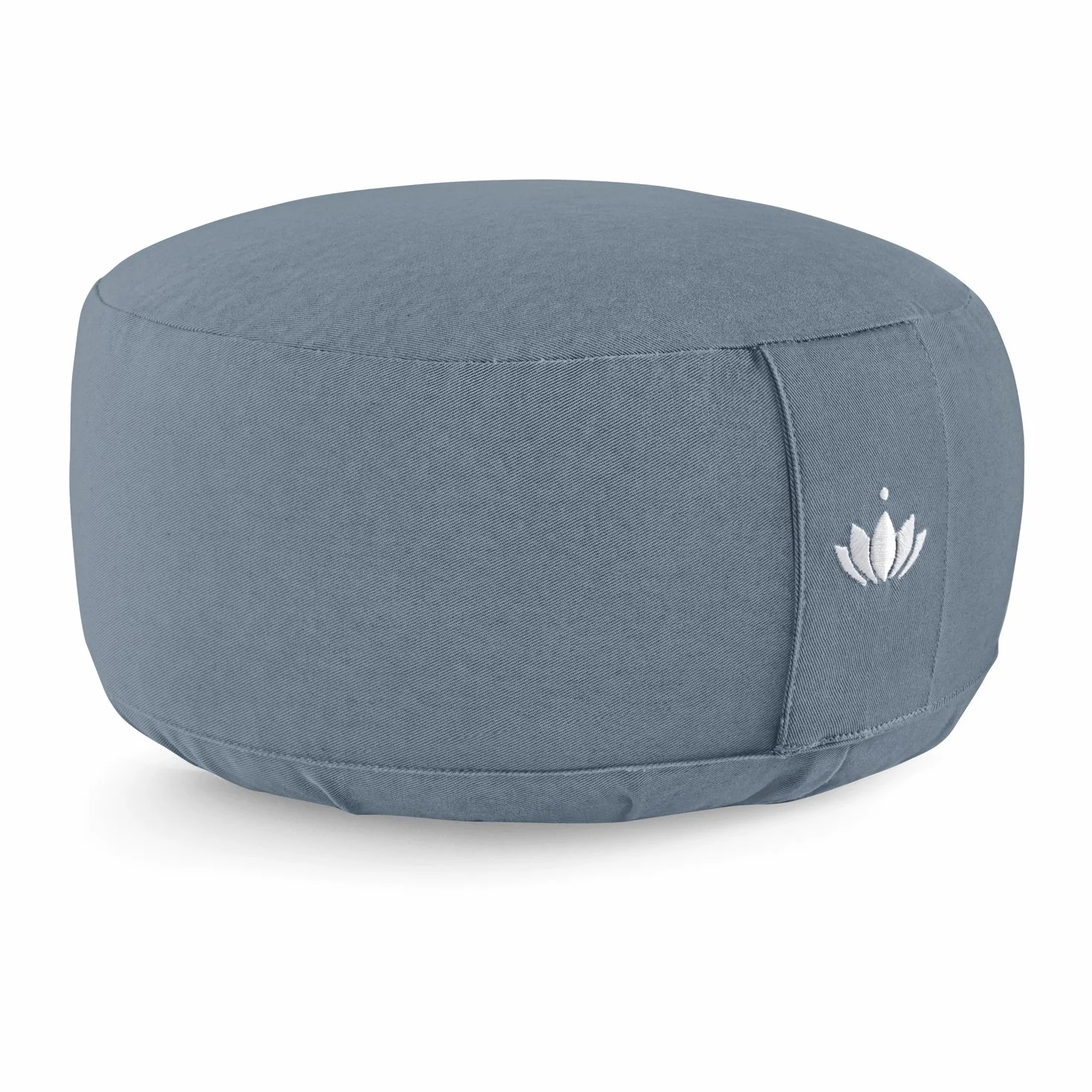 Lotuscrafts Poduszka do medytacji Yoga Lotus - Wysokość 15 cm - Wypełnienie orkiszowe - Pokrycie z nadającej się do prania bawełny - Okrągłe zafu na podłogę - Medytacja Cushion - Certyfikat Gots