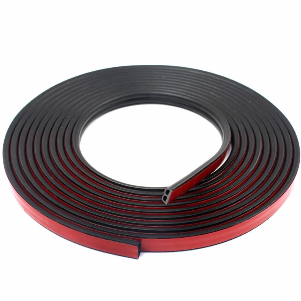 20 m EPDM gumowa uszczelka drzwi samochodowych, 12 mm x 5 mm, taśma uszczelniająca w kształcie litery B, izolacja akustyczna do wnętrza samochodu, mata izolacyjna do maski, komory silnika,