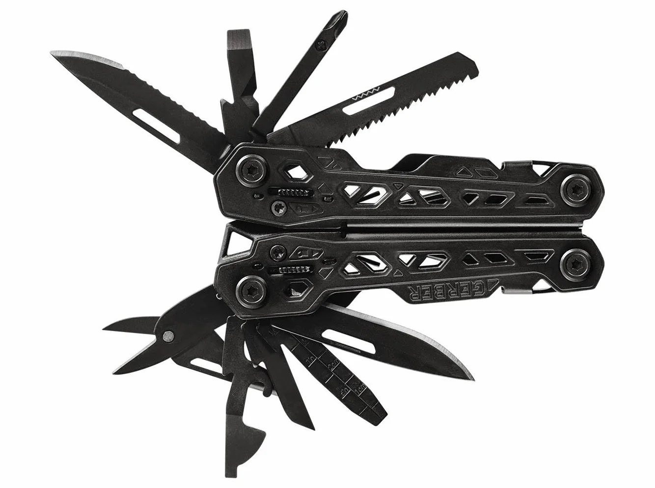 Gerber Wielofunkcyjne narzędzie z nylonową pochwą i 17 funkcjami, Truss Multi Tool, czarne, 30-001780